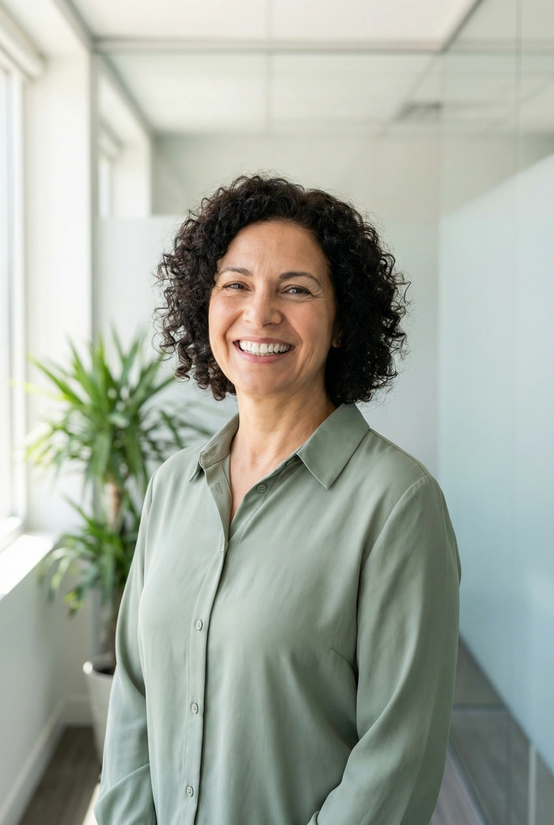 Smiling patient after dental implant treatment at myDental